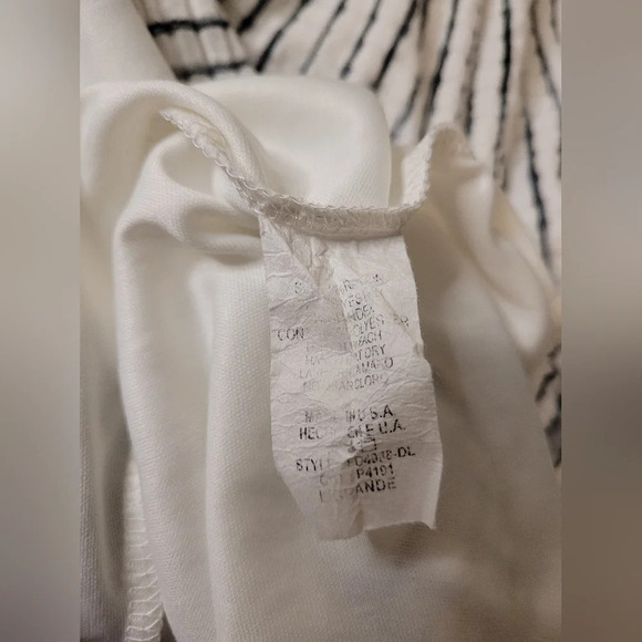 Flamingo Striped Knee Length Long Sleeve Dress sz M - Picture 7 of 8